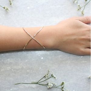 Kira Hawaii X Cuff Bracelet, 14K Gold Filled, Medium